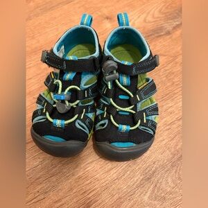 Keen Kids Black and Blue Water Sandals